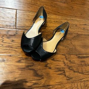Nine West Peep Toe Sandals leather